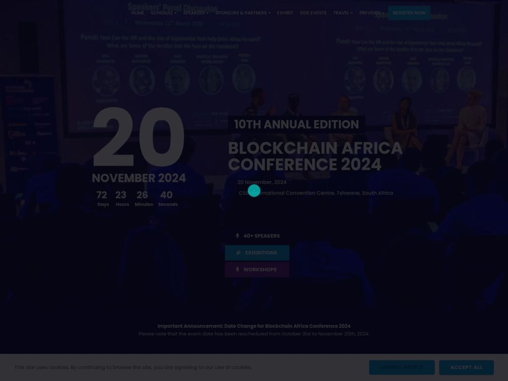 Blockchain Africa Conference - Event screenshot
