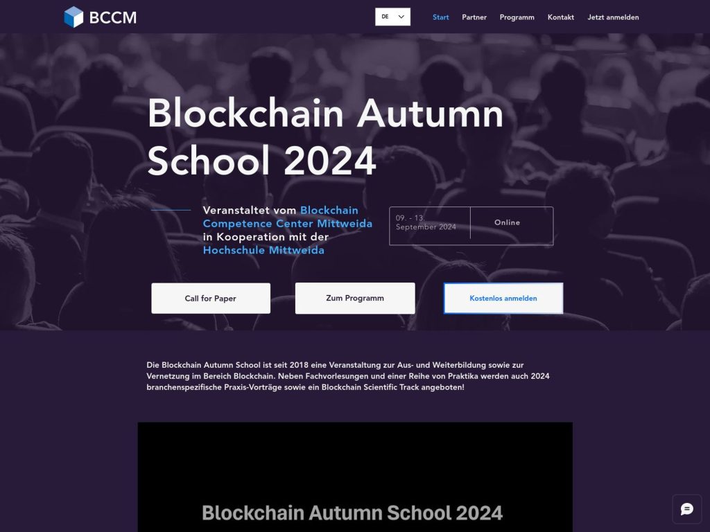 Blockchain Autumn School 2024 image