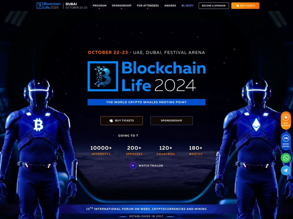 Blockchain Life 2024 - Event screenshot
