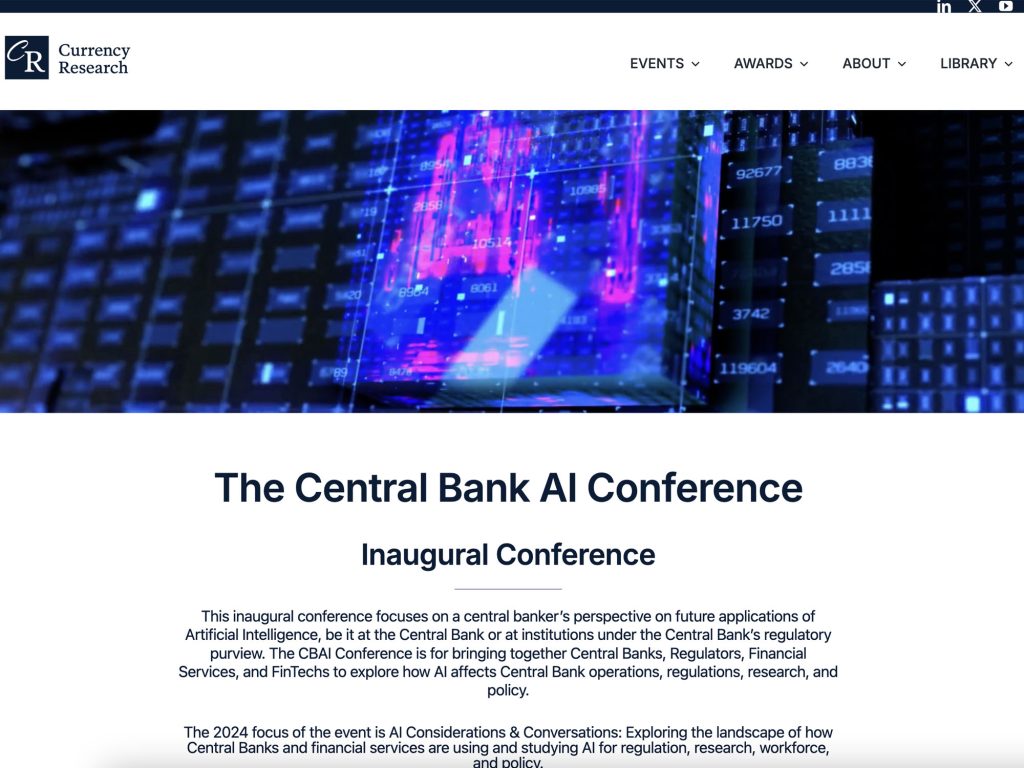 Central Bank AI Conference - Event screenshot