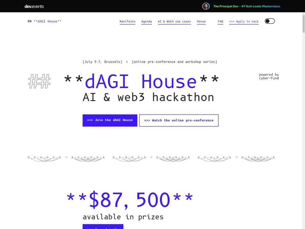 DAGI HOUSE HACKATHON & HACKER HOUSE image