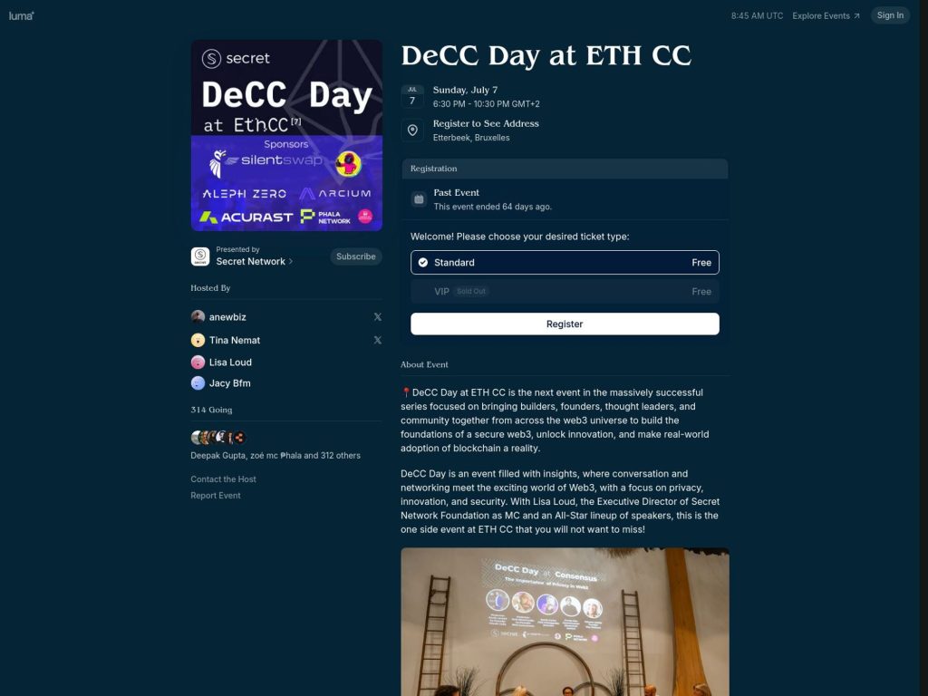 DeCC Day @ EthCC 7 Brussels image