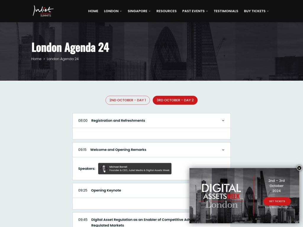 Digital Assets London - Event screenshot