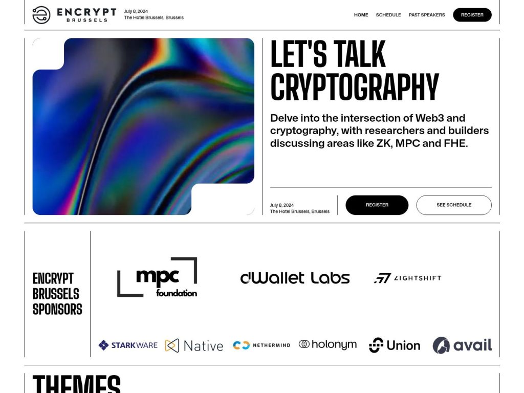 Encrypt Brussels 2024 screenshot