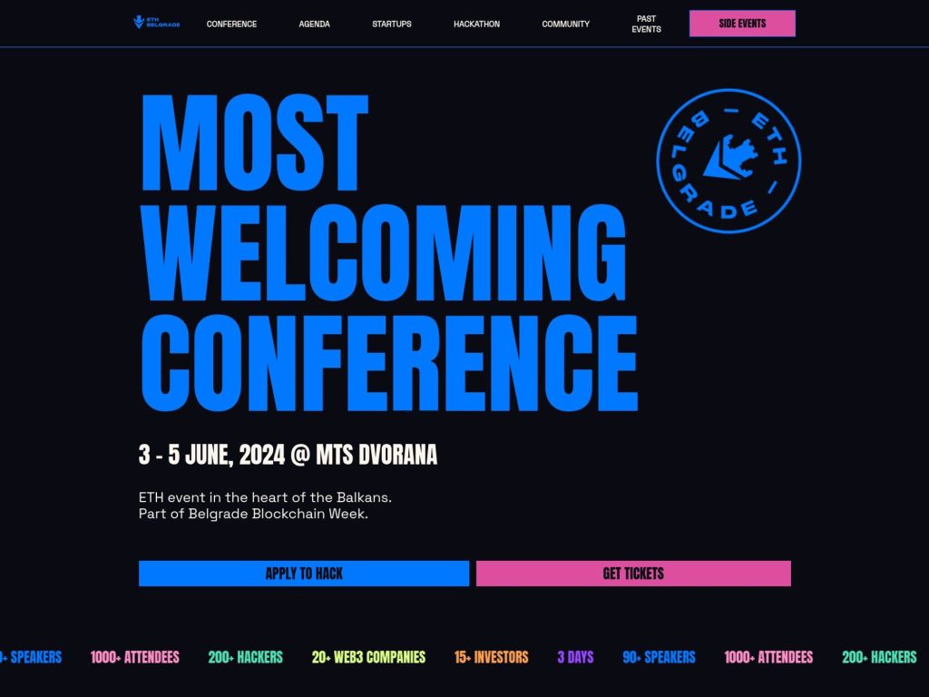 ETH Belgrade 2024 - Event screenshot