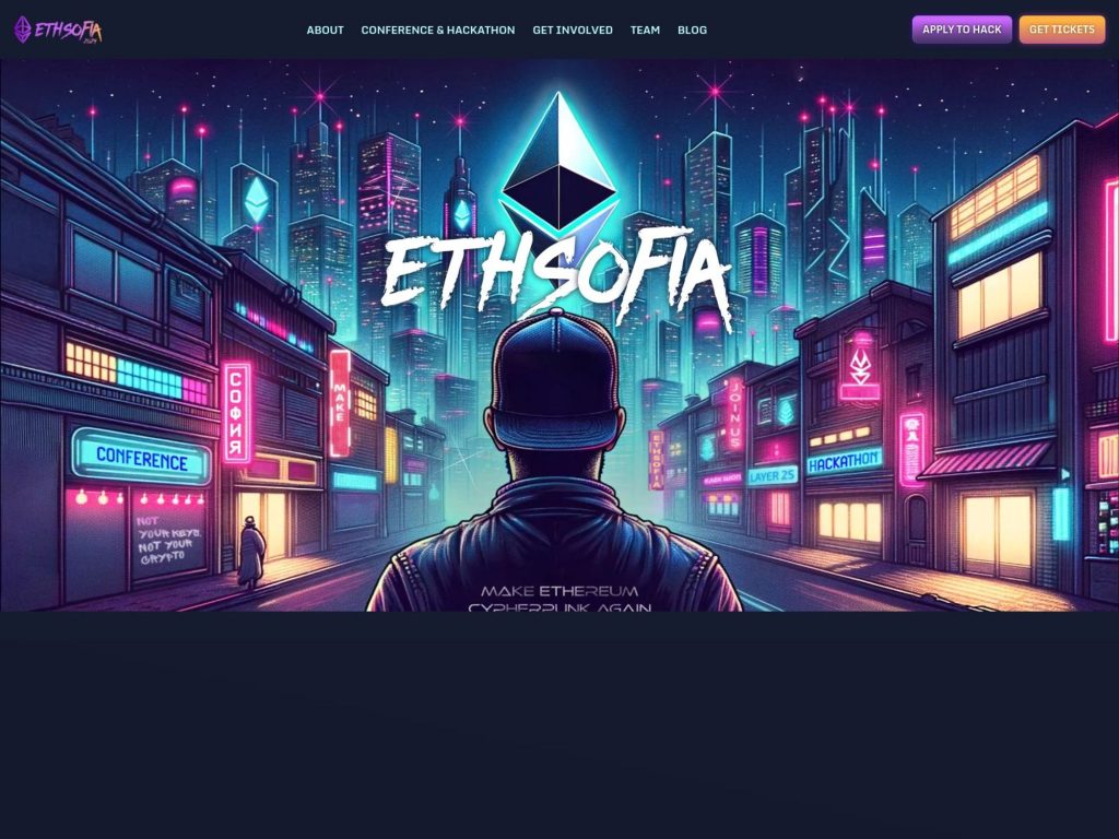 ETHSofia 2024 - Event screenshot