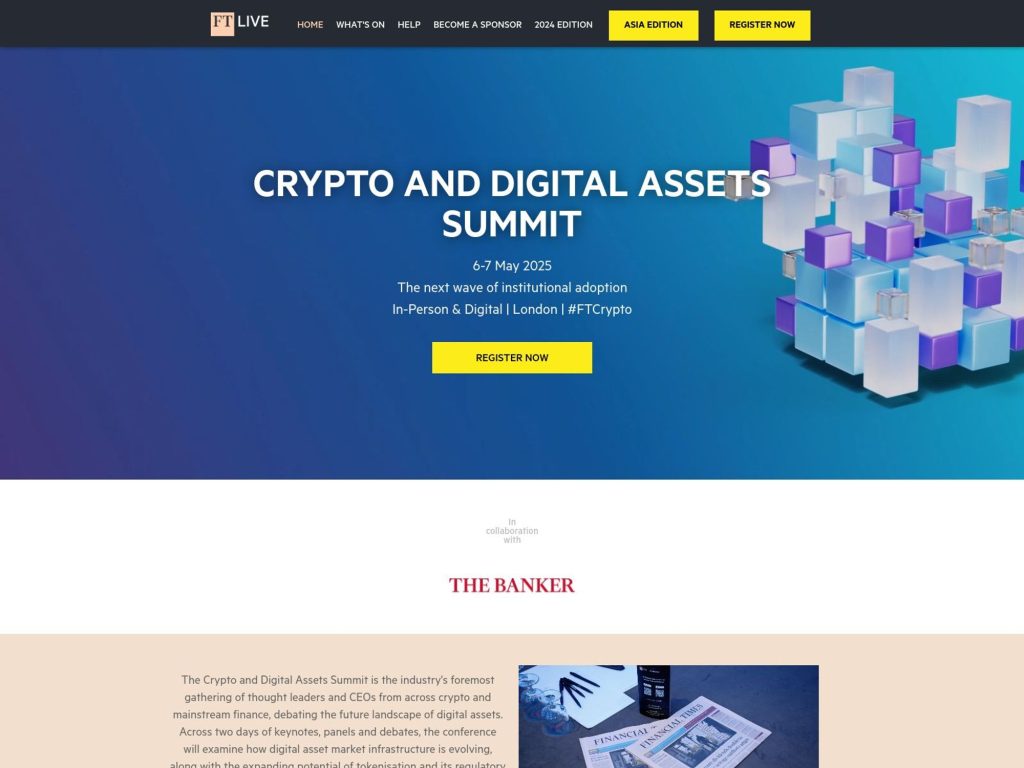 FT Live - Digital Assets Summit 2025 image