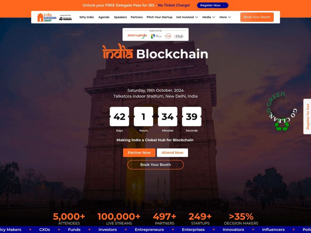 India Blockchain Summit 2024 image
