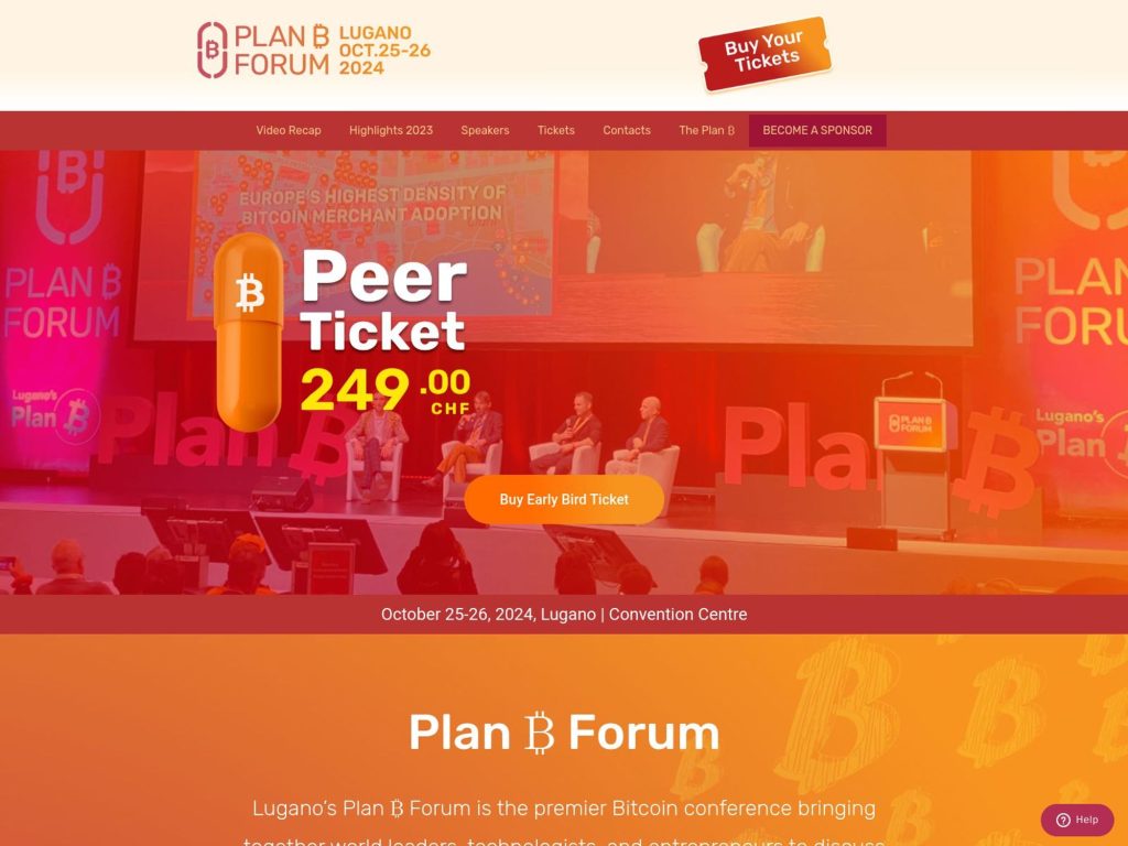 Lugano Plan ₿ Forum 2024 image