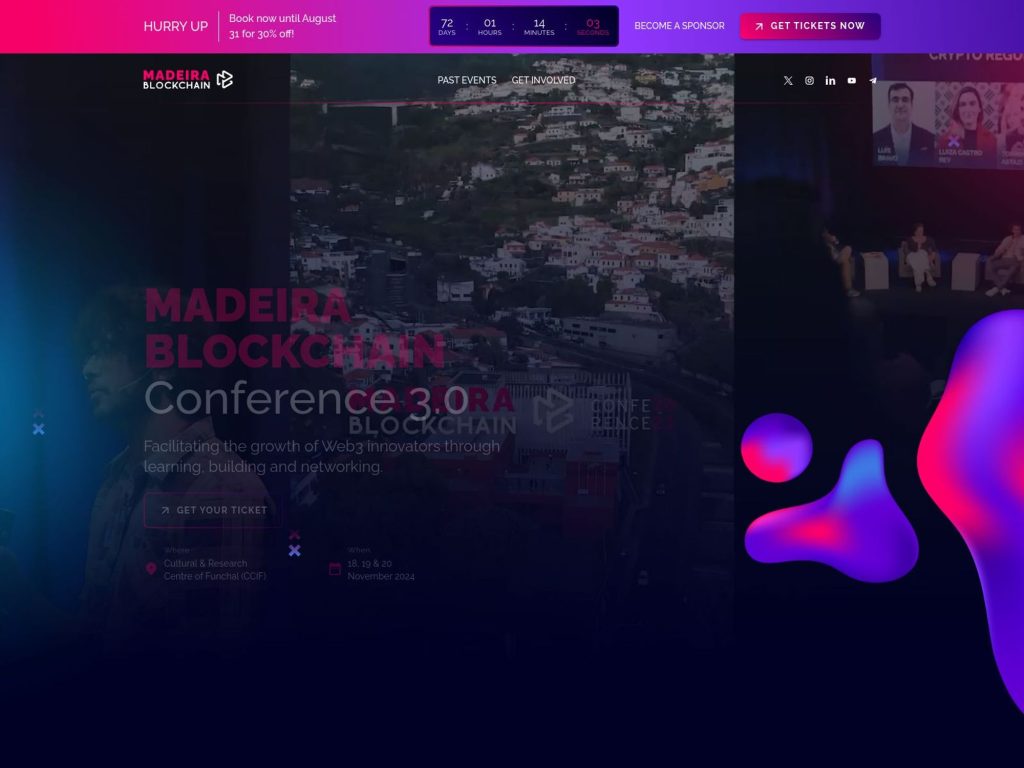Madeira Blockchain Conference 2024 - Event screenshot
