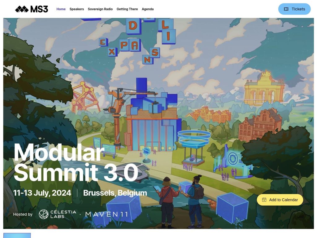 Modular Summit 3.0 Brussels - Event screenshot