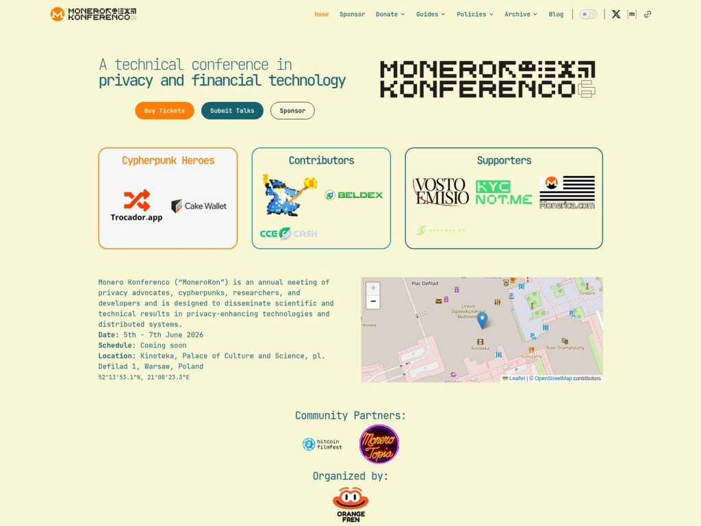 Monero Konferenco 2024 screenshot