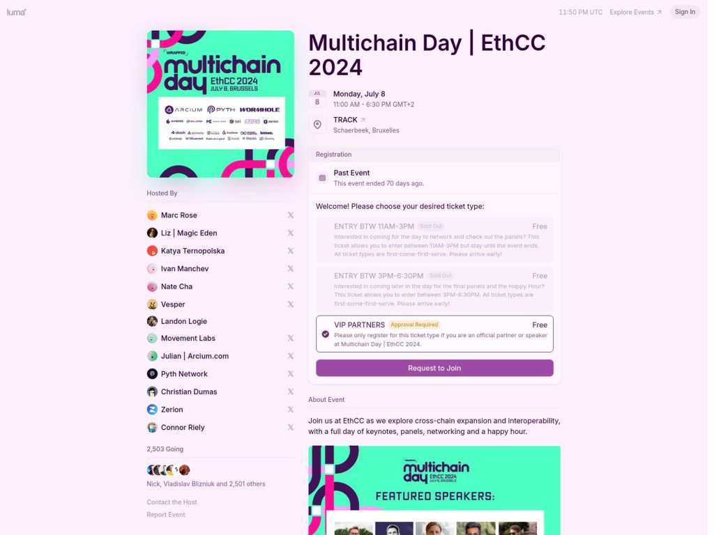 Multichain Day @ EthCC 7 Brussels image