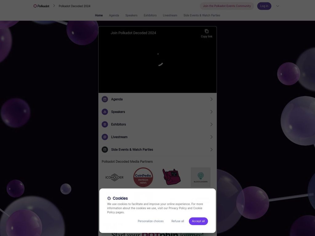 Polkadot Decoded Opening Party screenshot