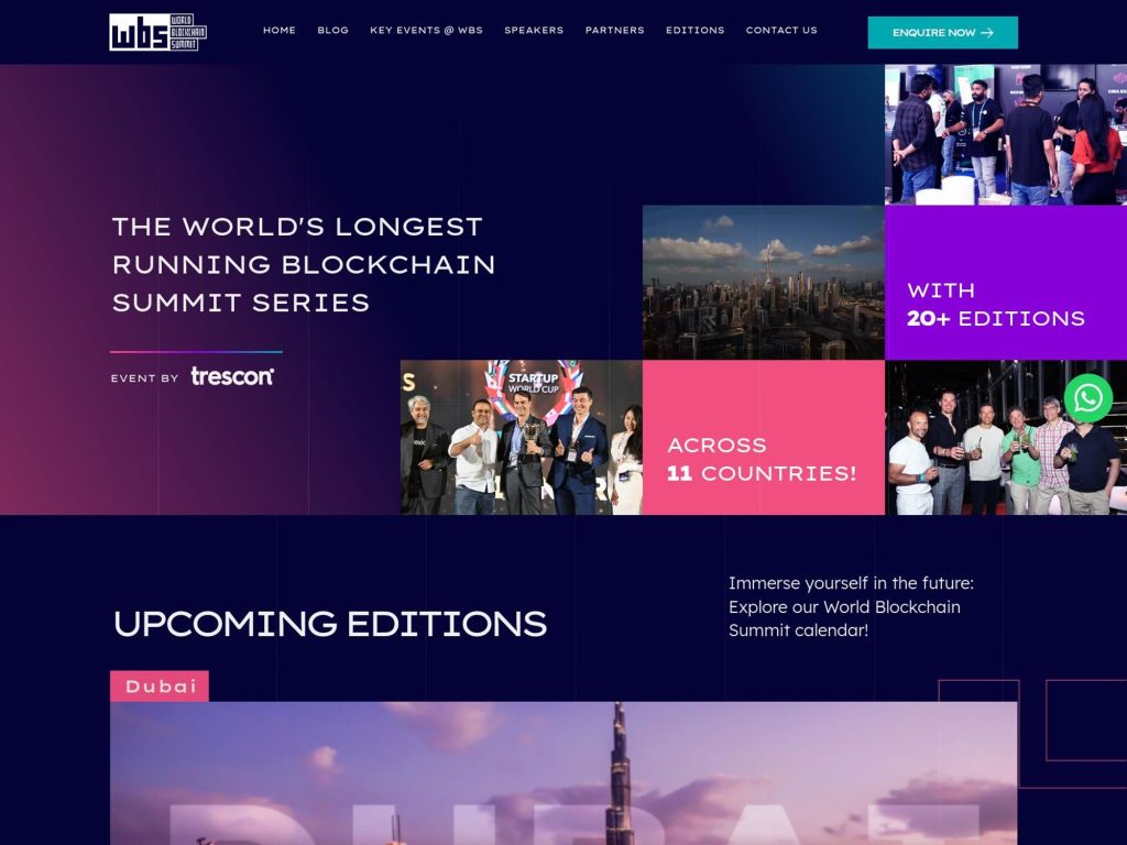World Blockchain Summit - Event screenshot