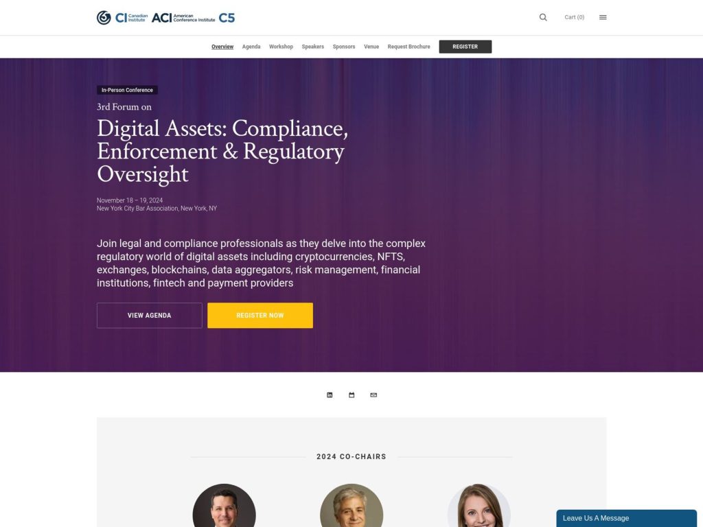 3rd Forum on Digital Assets Compliance: AML, Sanctions and Regulatory Oversight image