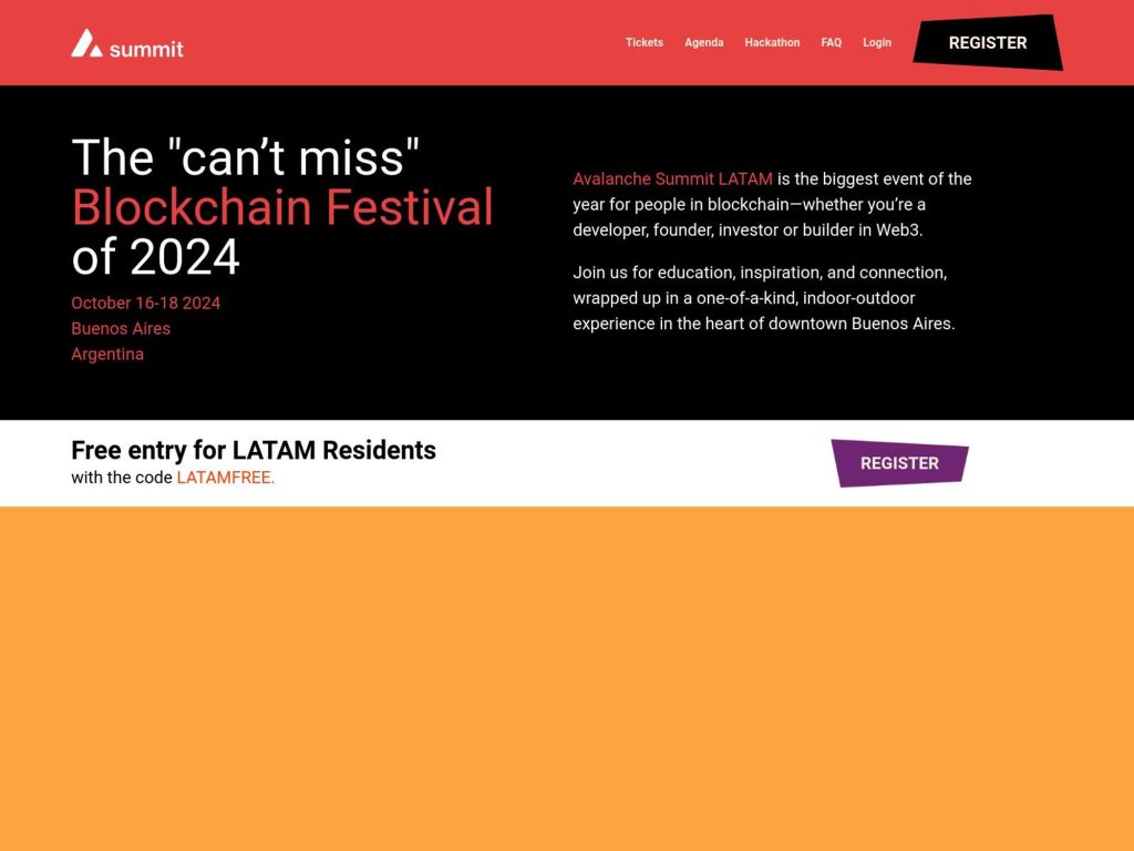 Avalanche Summit LATAM - Event screenshot