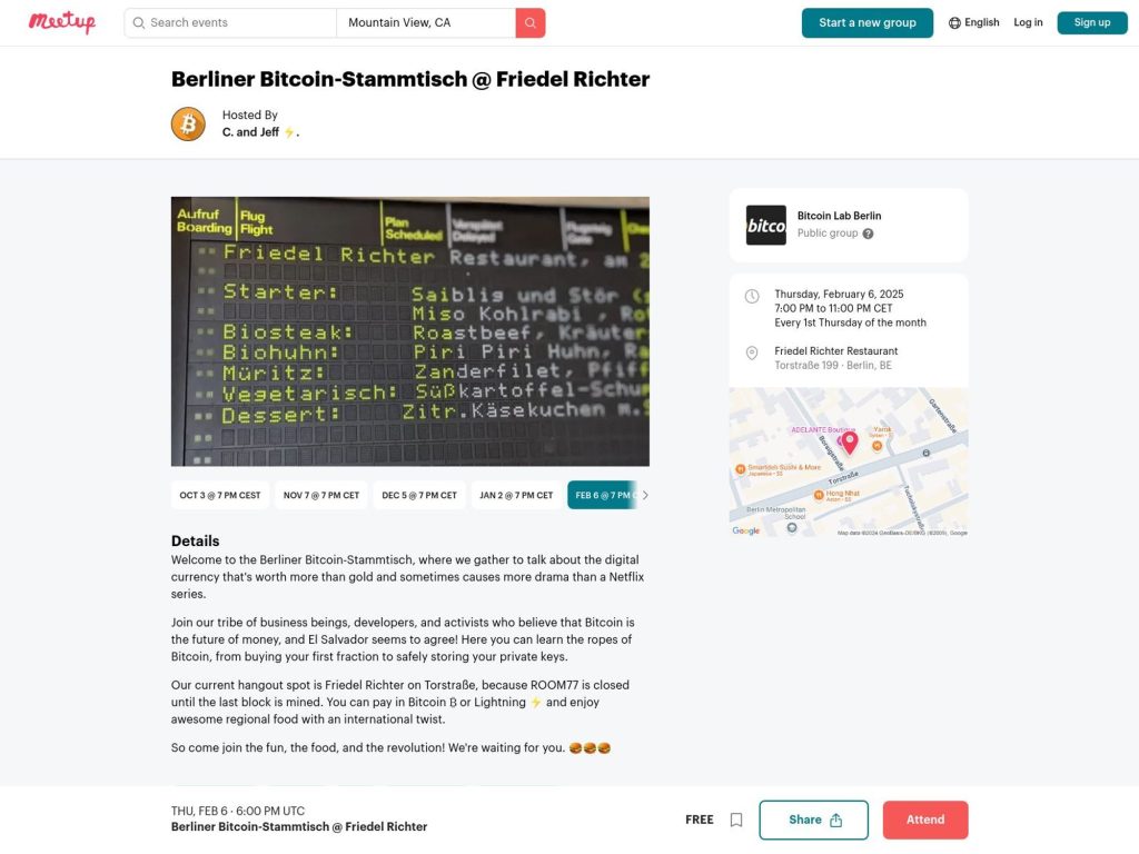 Berliner Bitcoin-Stammtisch February 2025 image