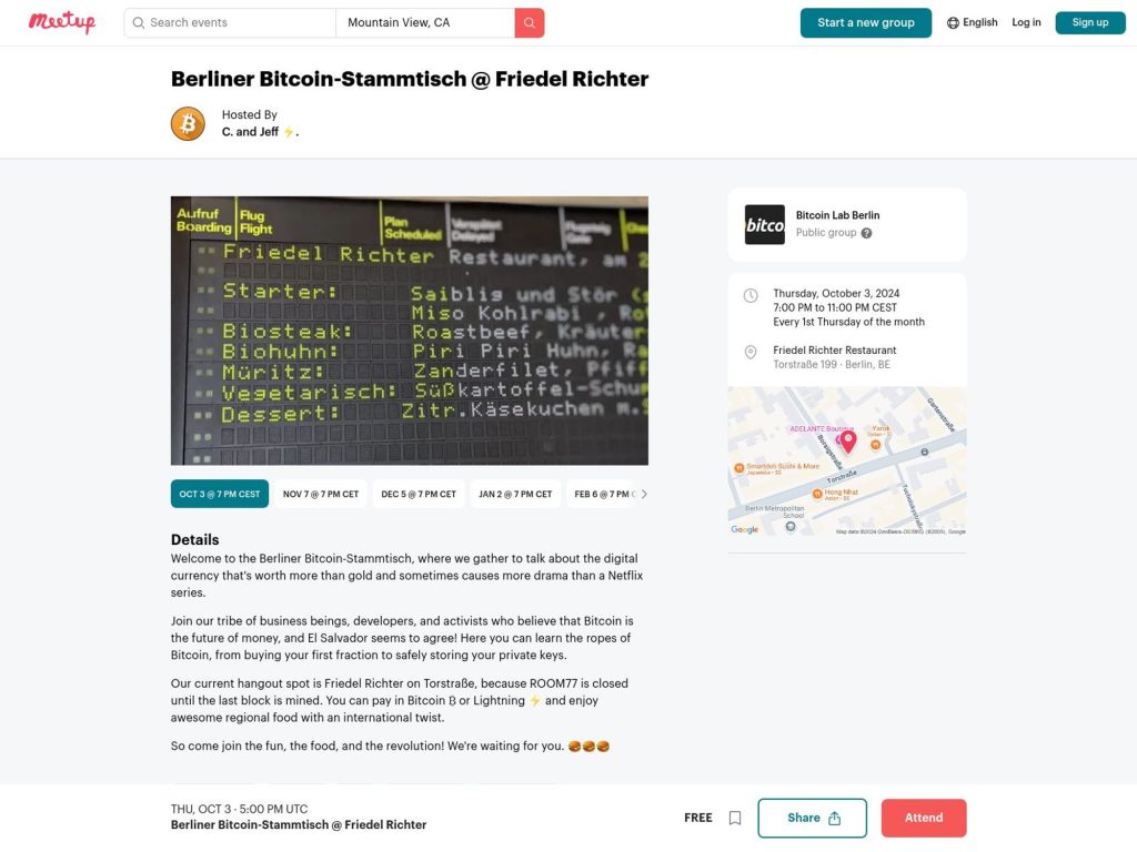 Berliner Bitcoin-Stammtisch October 2024 image