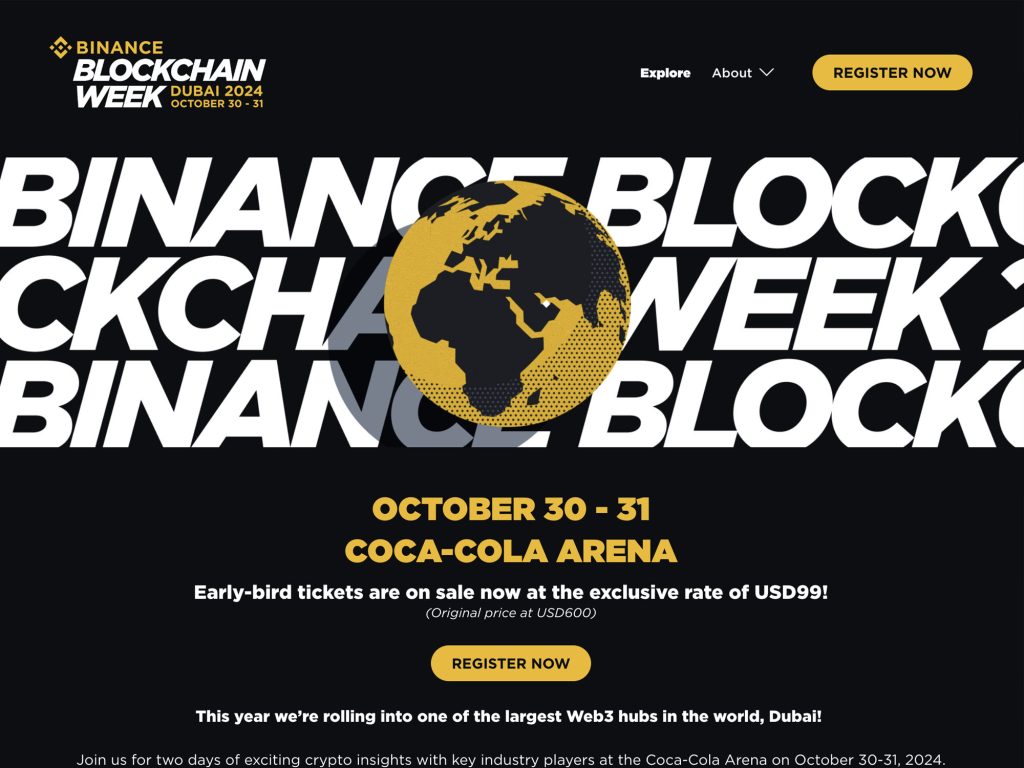 Binance Blockchain Week 2024 - Event screenshot