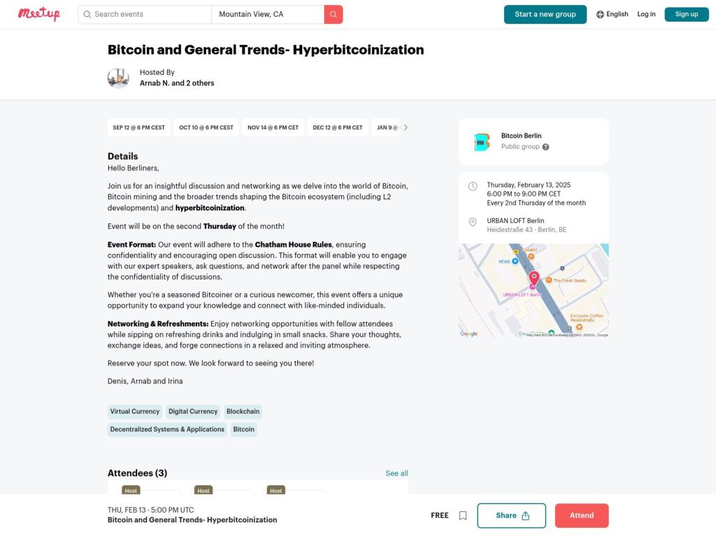 Bitcoin and General Trends - February 2025 - Event screenshot