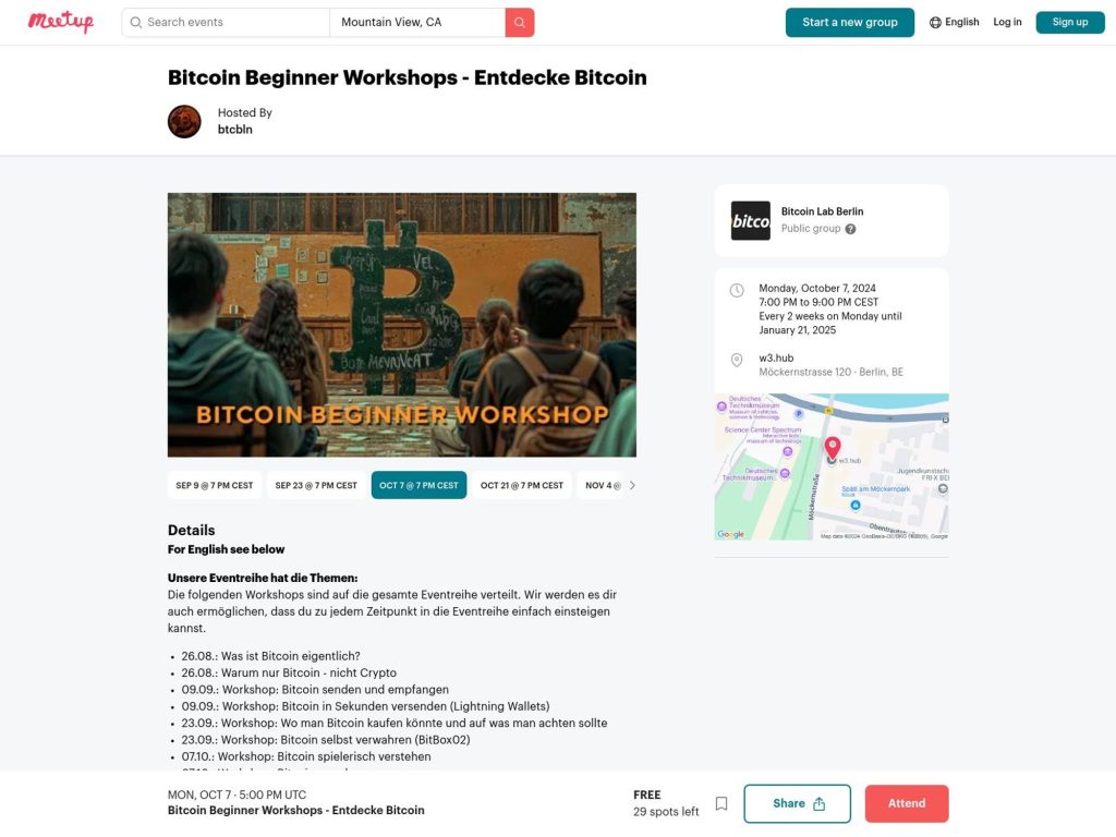 Bitcoin Beginner Workshop - Understanding Bitcoin in a playful way screenshot