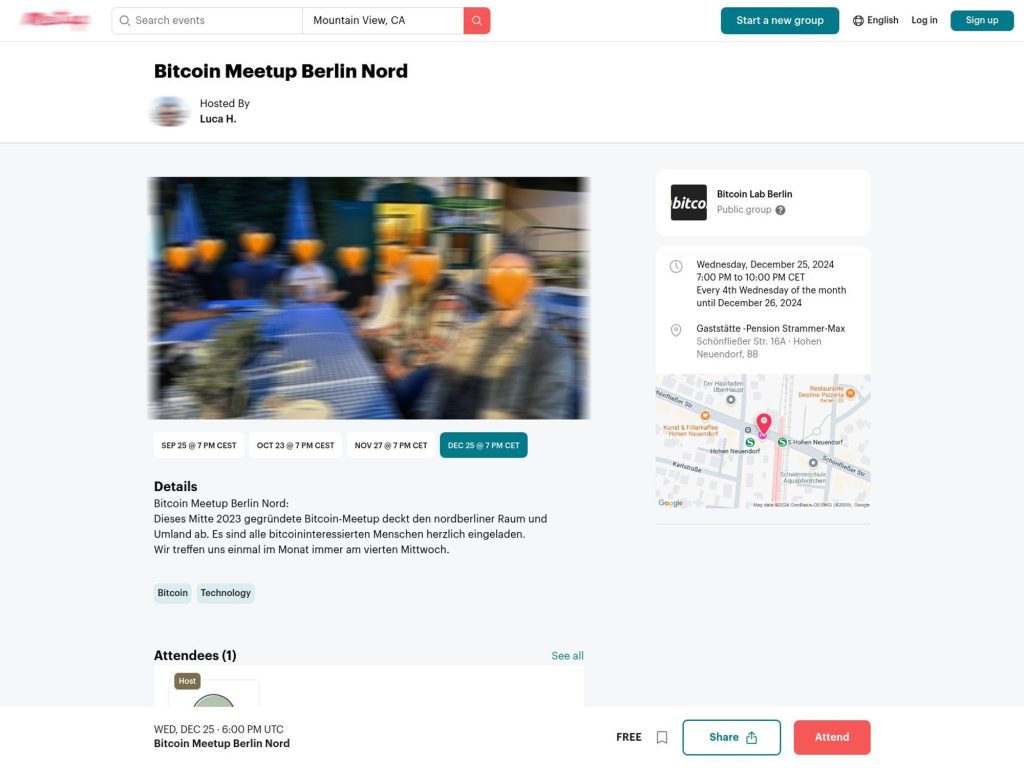 Bitcoin Meetup Berlin Nord - December 2024 image