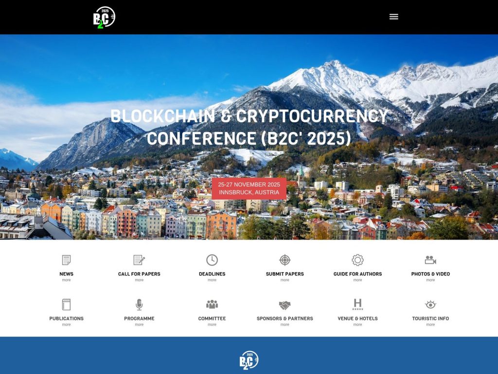 Blockchain & Cryptocurrency Conference screenshot