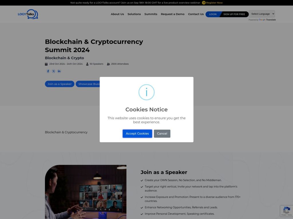 Blockchain & Cryptocurrency Summit 2024 image