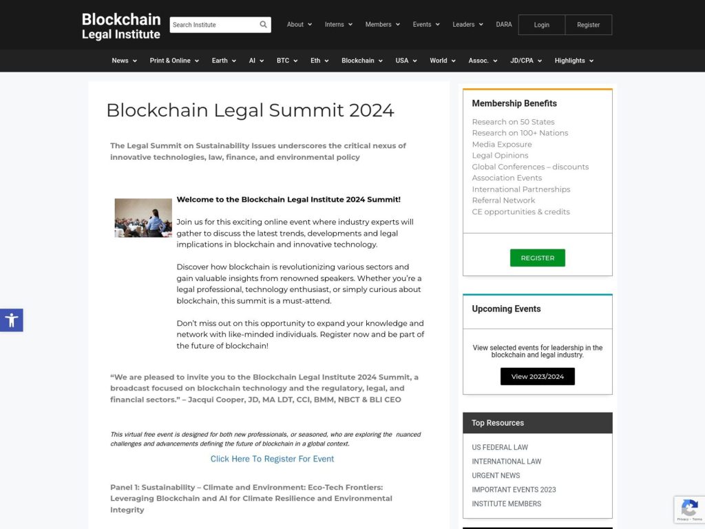 Blockchain Legal Institute Summit image