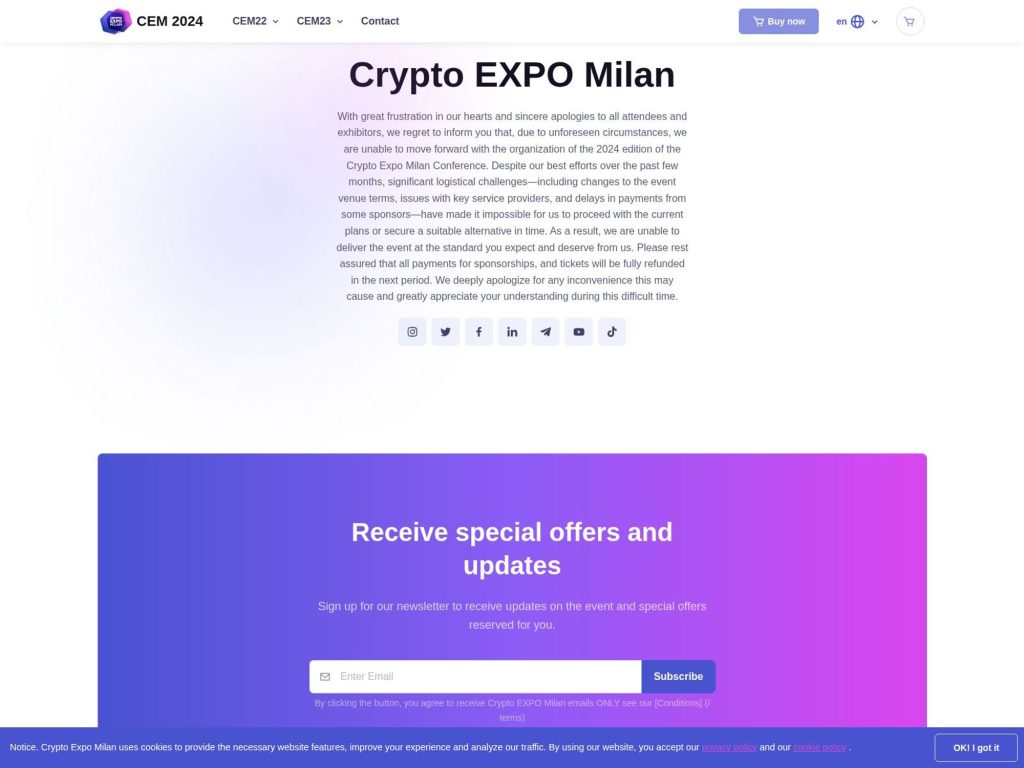 Crypto Expo Milan screenshot