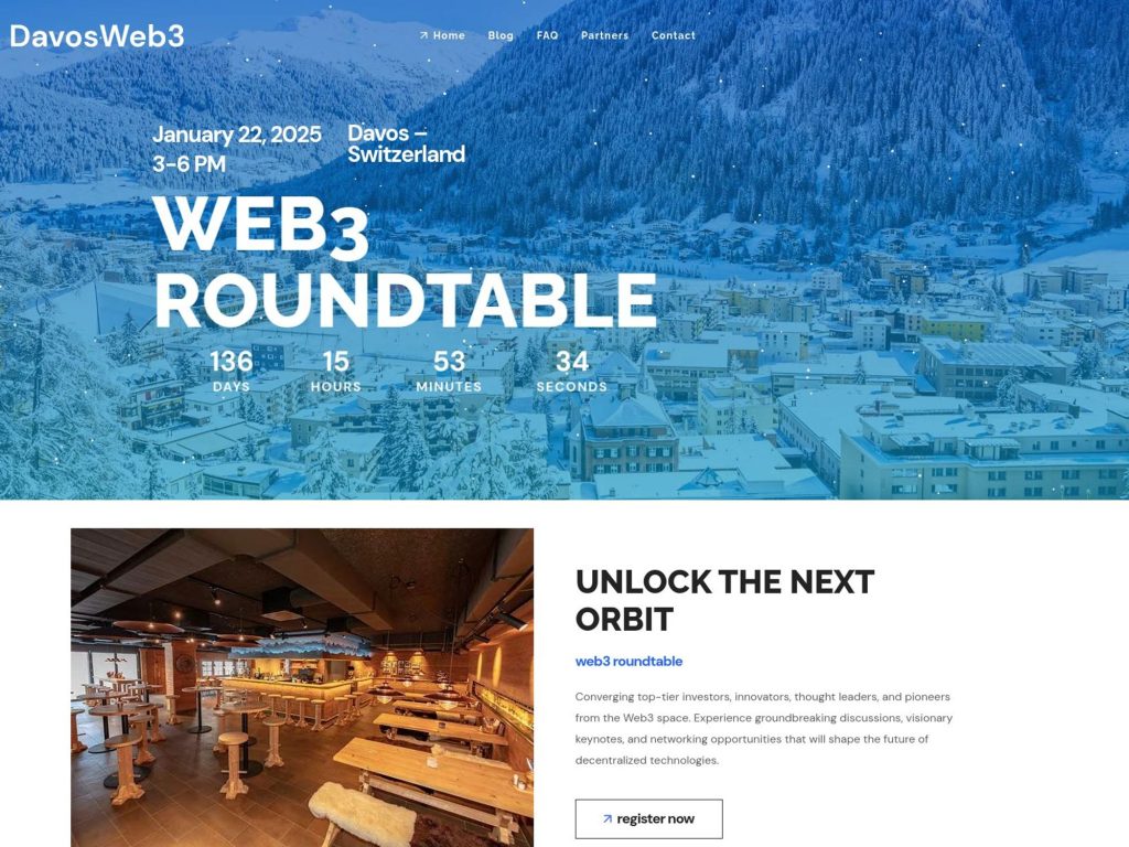 DavosWeb3 Roundtable 2025 - Event screenshot