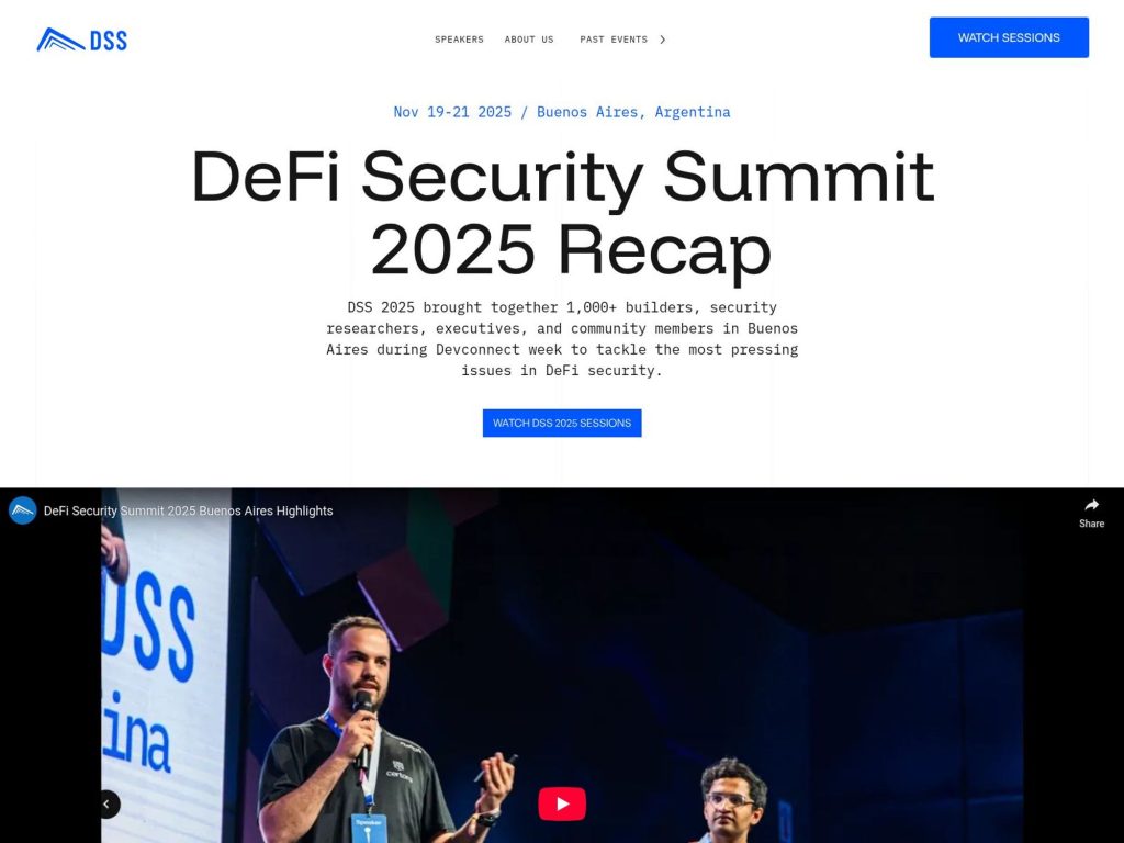 DeFi Security Summit screenshot