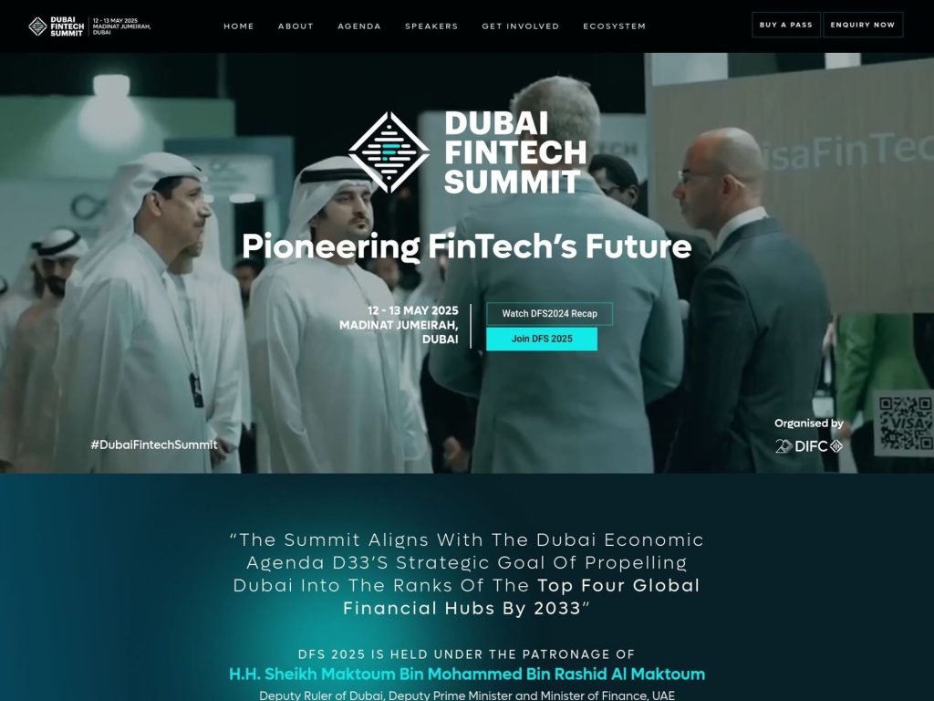 Dubai Fintech Summit 2025 image