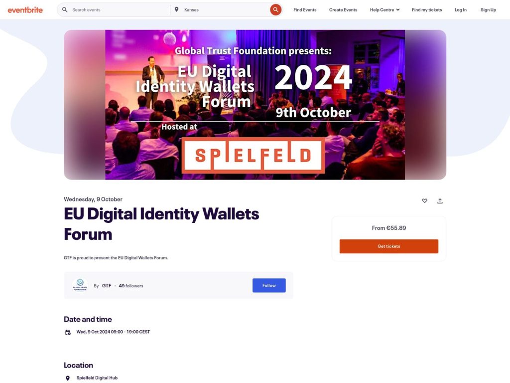 EU Digital Identity Wallets Forum - Event screenshot