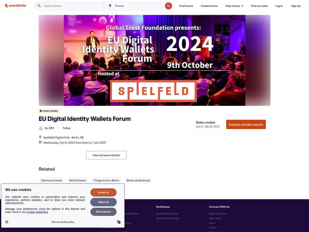 EU Digital Identity Wallets Forum screenshot