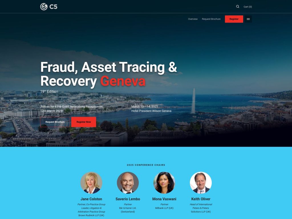 Fraud, Asset Tracing & Recovery Geneva image