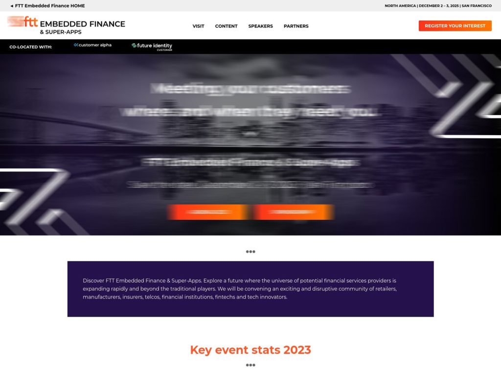 FTT Embedded Finance & Super-Apps North America West Coast 2025 image