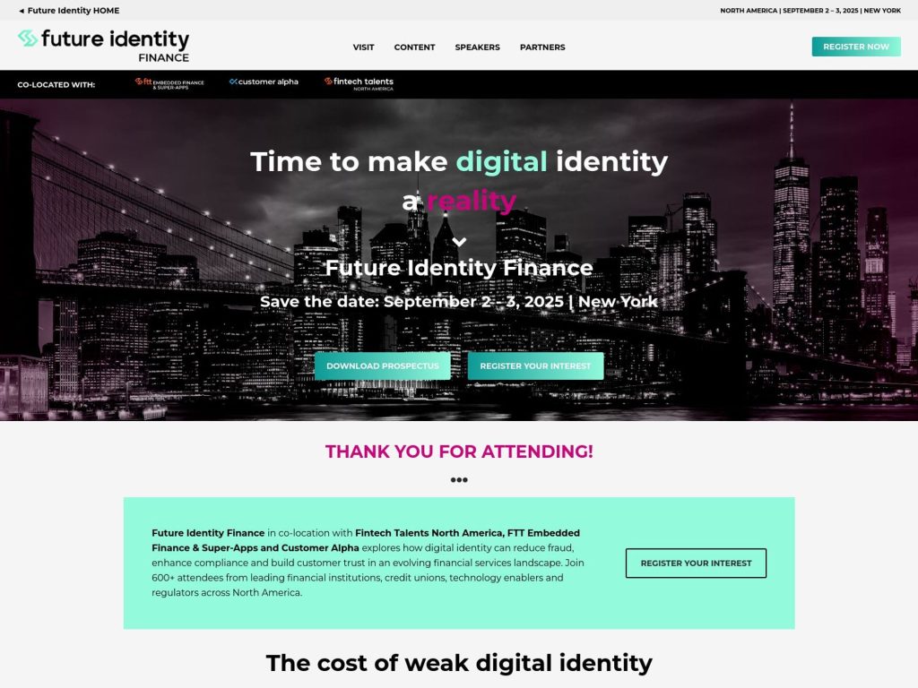 Future Identity Finance - Event screenshot