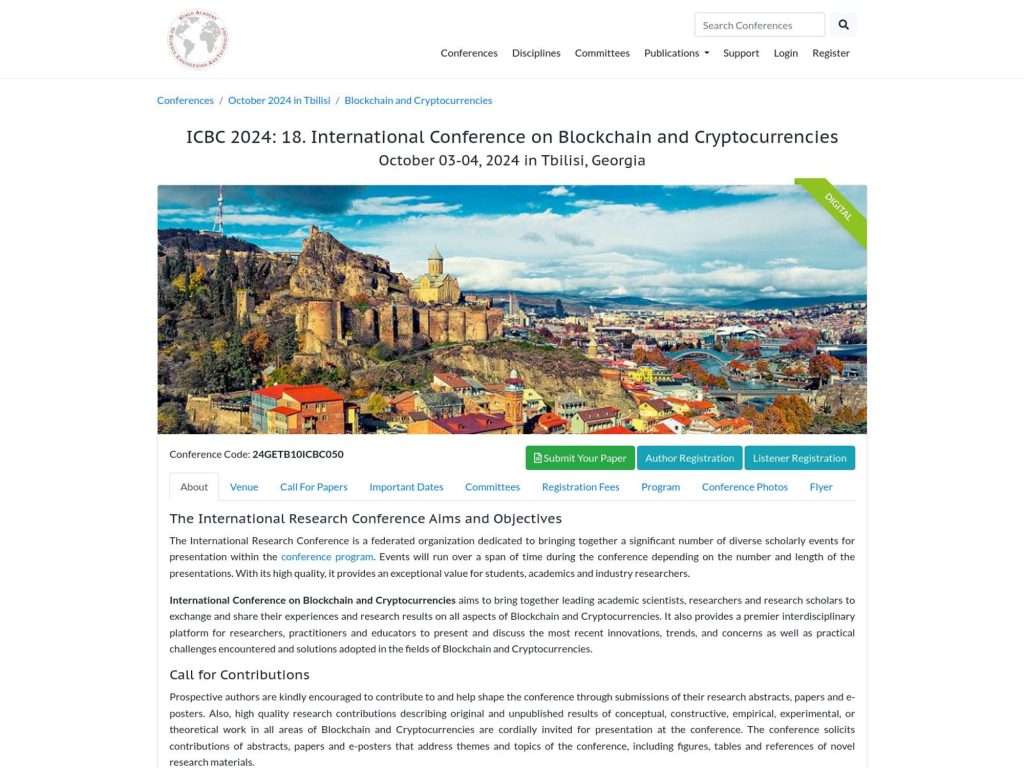 International Conference on Blockchain and Cryptocurrencies (ICBC) image