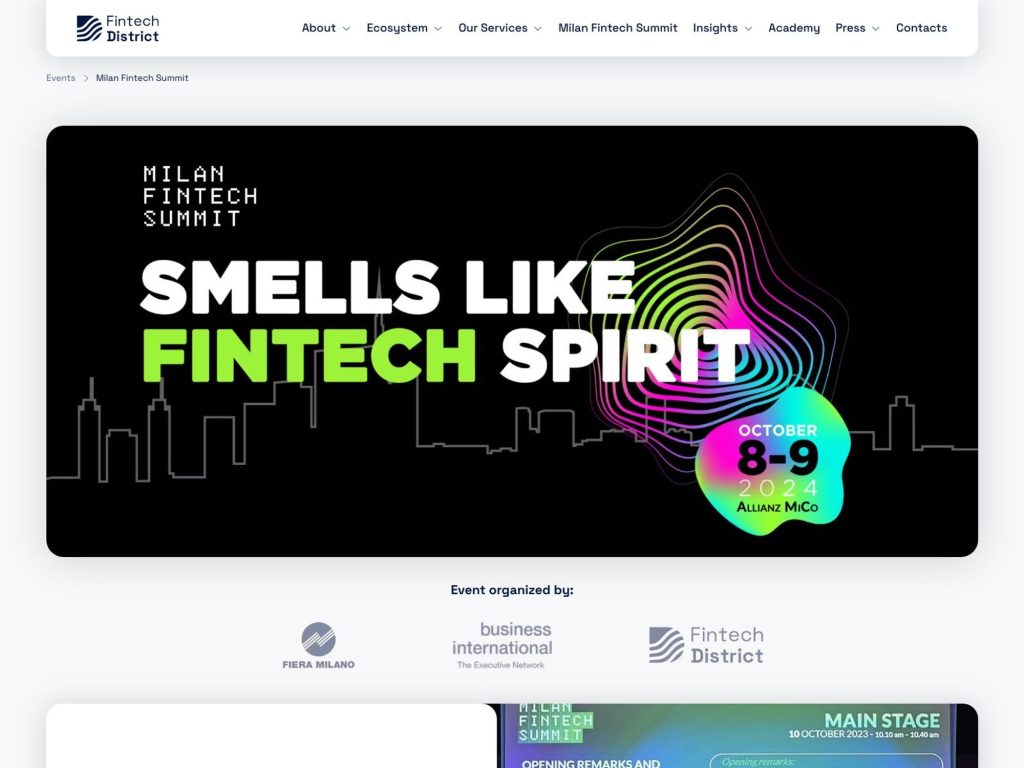 Milan Fintech Summit image