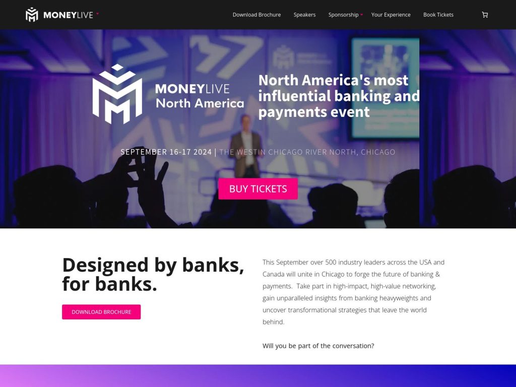 MoneyLive North America - Event screenshot