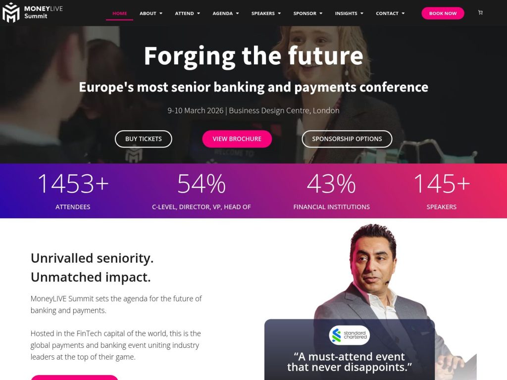 MoneyLIVE Summit screenshot