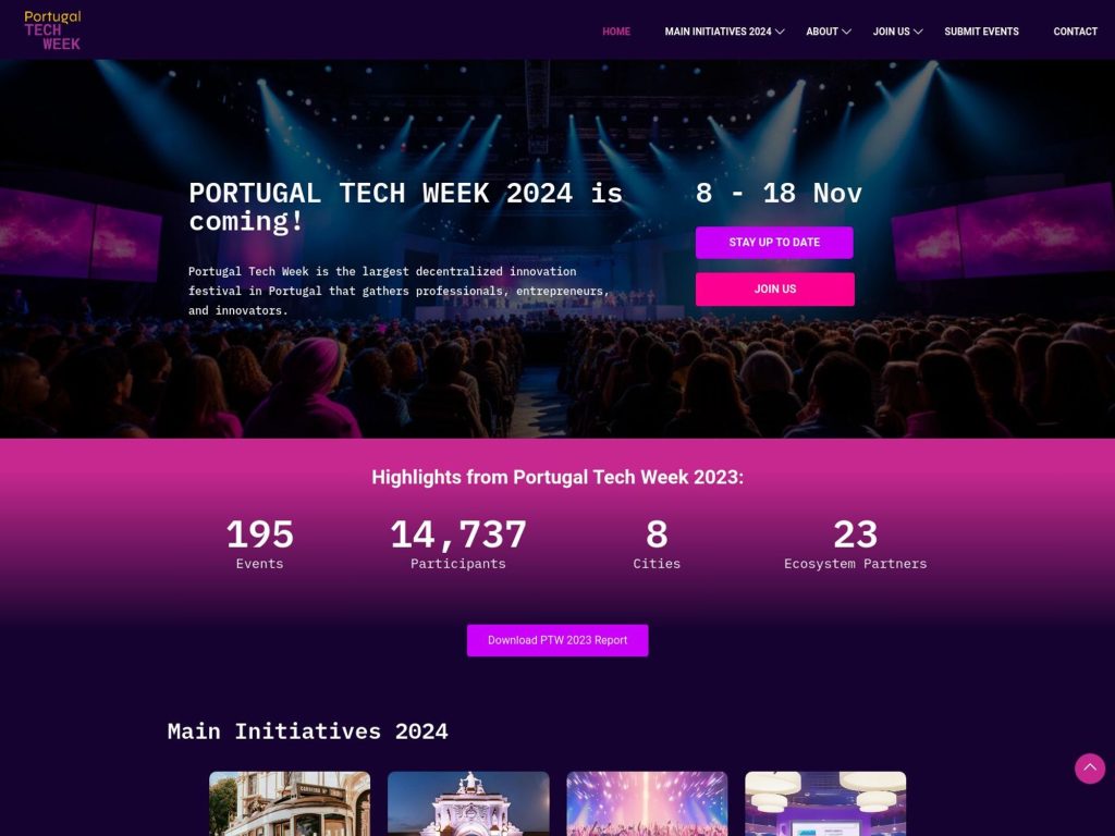 Portugal Tech Week - Event screenshot