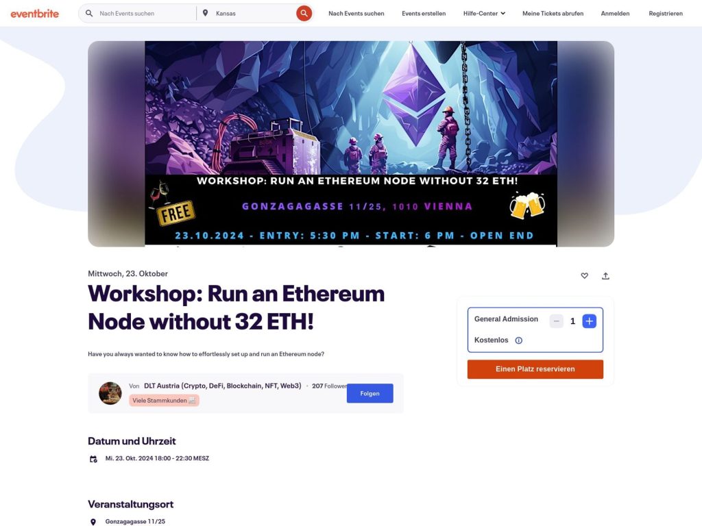 Run an Ethereum Node without 32 ETH! by DLT Austria image