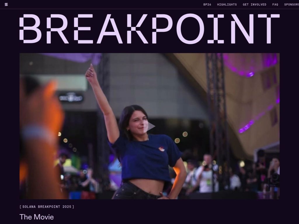 Solana Breakpoint 2024 screenshot