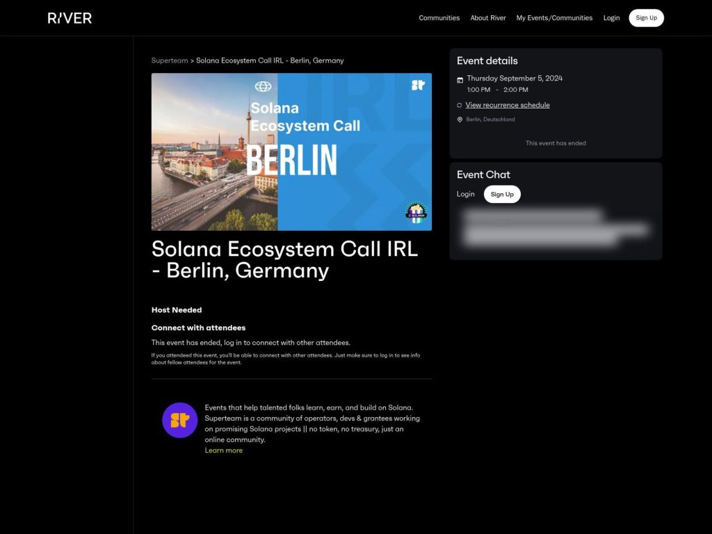 Solana Ecosystem Call Berlin - January 2025 - Event screenshot