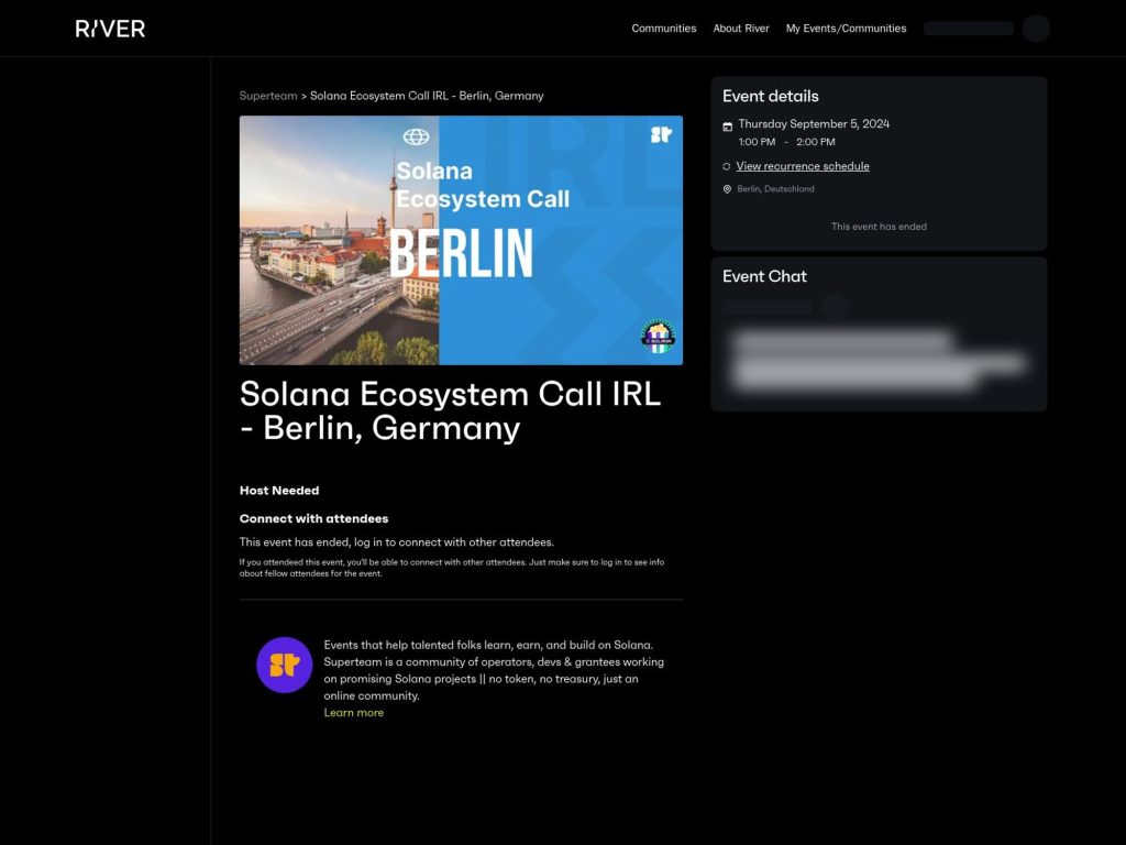 Solana Ecosystem Call Berlin - September 2024 - Event screenshot