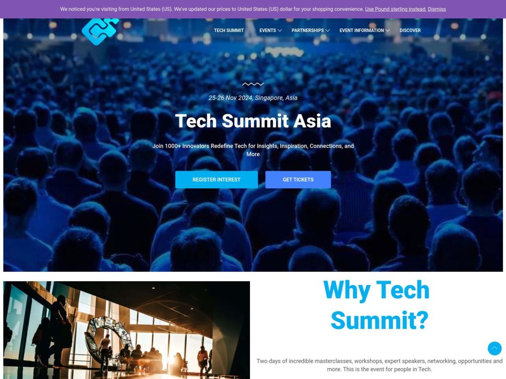 Tech Summit Asia - Event screenshot