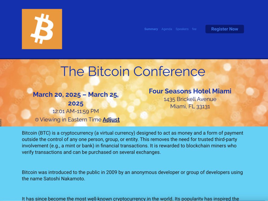 The Bitcoin Conference image